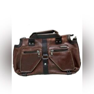 Matt and Nat sustainable & eco friendly vegan deep brown briefcase